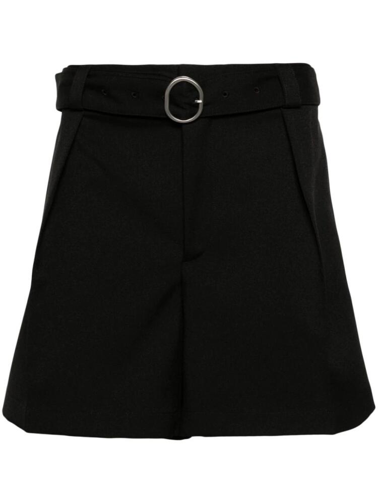 Jil Sander belted wide-leg shorts - Black Cover