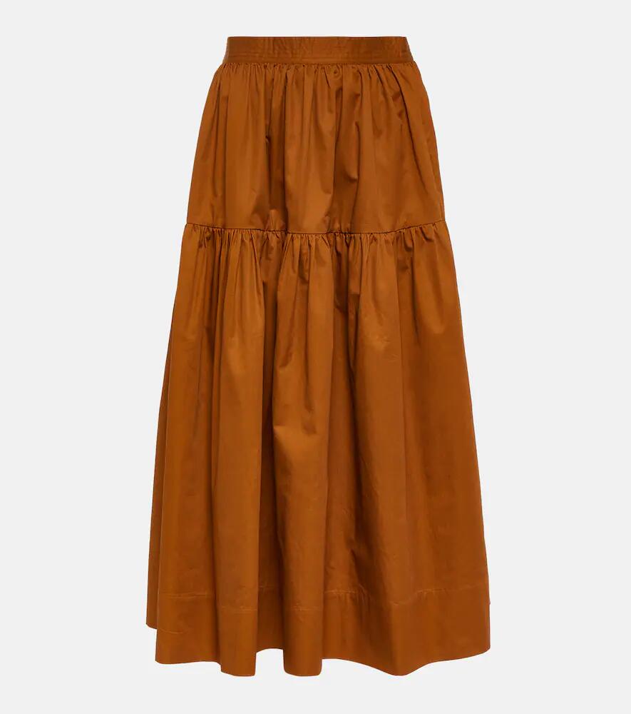 CO Pleated cotton maxi skirt Cover