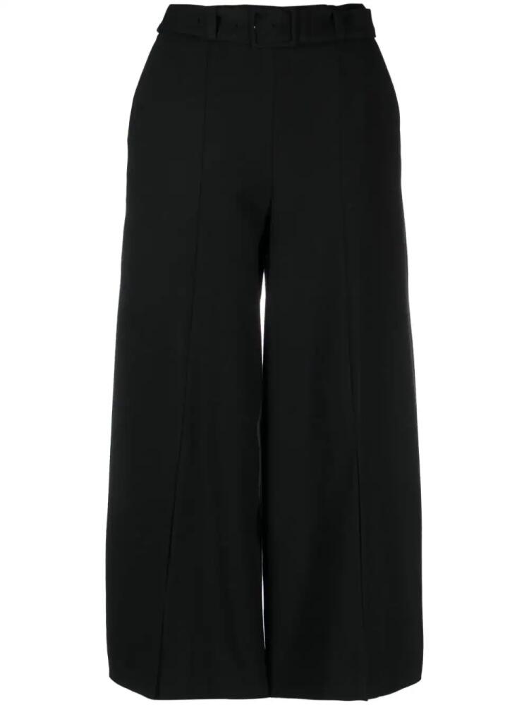 TWINSET logo-plaque high-waisted trousers - Black Cover