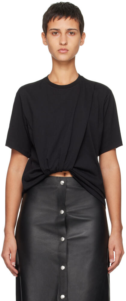 Victoria Beckham Black Twisted T-Shirt Cover