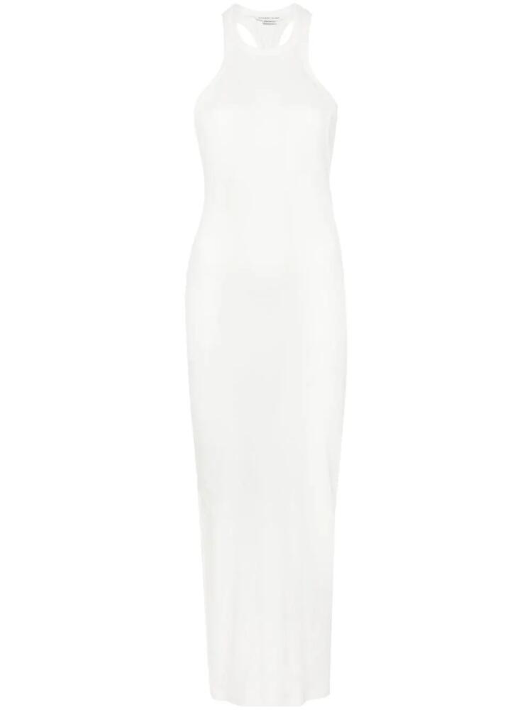 ALESSANDRO VIGILANTE racerback ribbed maxi dress - White Cover