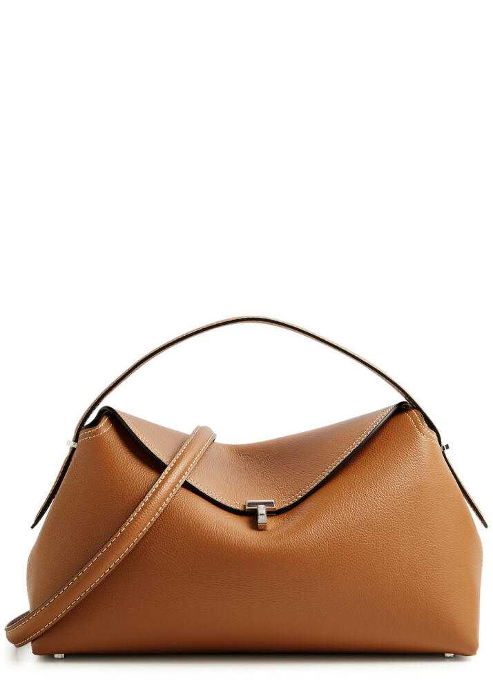 Toteme T-Lock Leather top Handle bag - Tan Cover