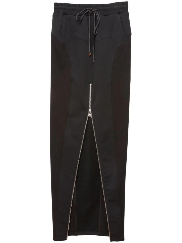 Fleur Du Mal Terry maxi skirt - Black Cover