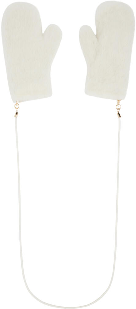 Max Mara White Ombrato Mittens Cover