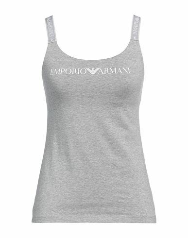 Emporio Armani Woman Undershirt Grey Cotton, Elastane Cover