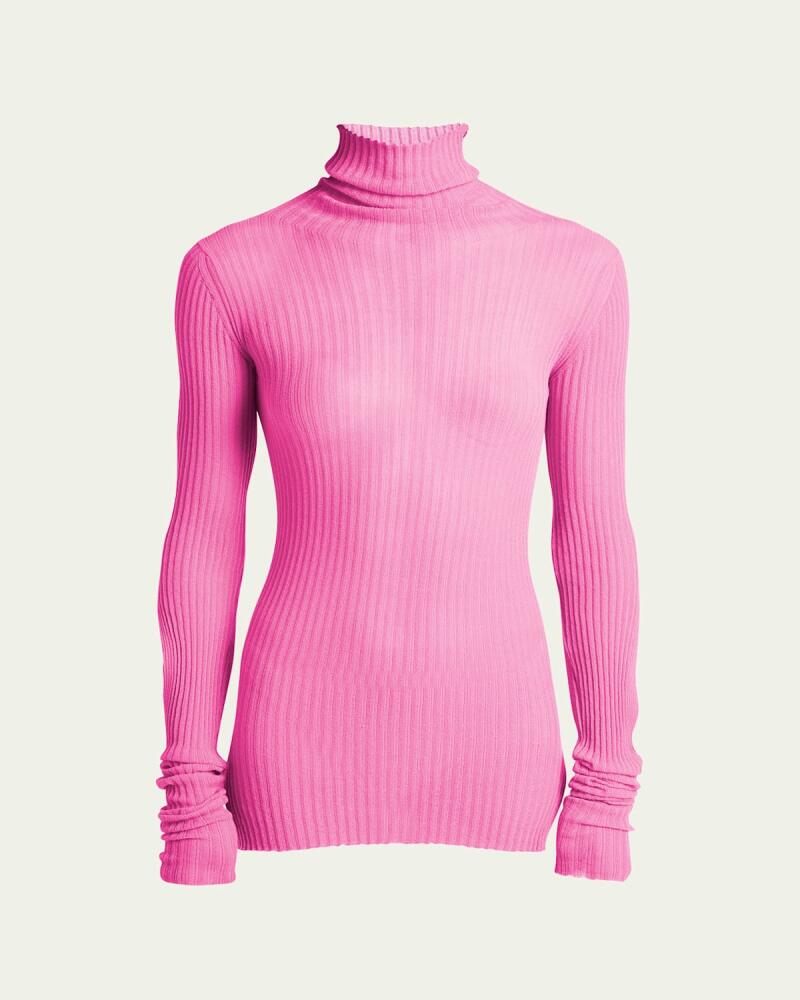 Quira Turtleneck Open-Back Cutout Sweater Cover