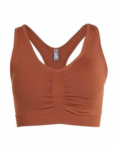 Puma 4keeps Shapeluxe Seamless Bra Woman Top Rust Nylon, Elastane, Lycra Cover