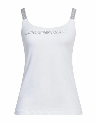 Emporio Armani Woman Undershirt White Cotton, Elastane, Polyester, Polyamide Cover