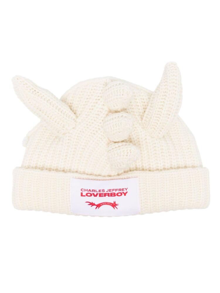 Charles Jeffrey Loverboy Chunky Dragon beanie - Neutrals Cover