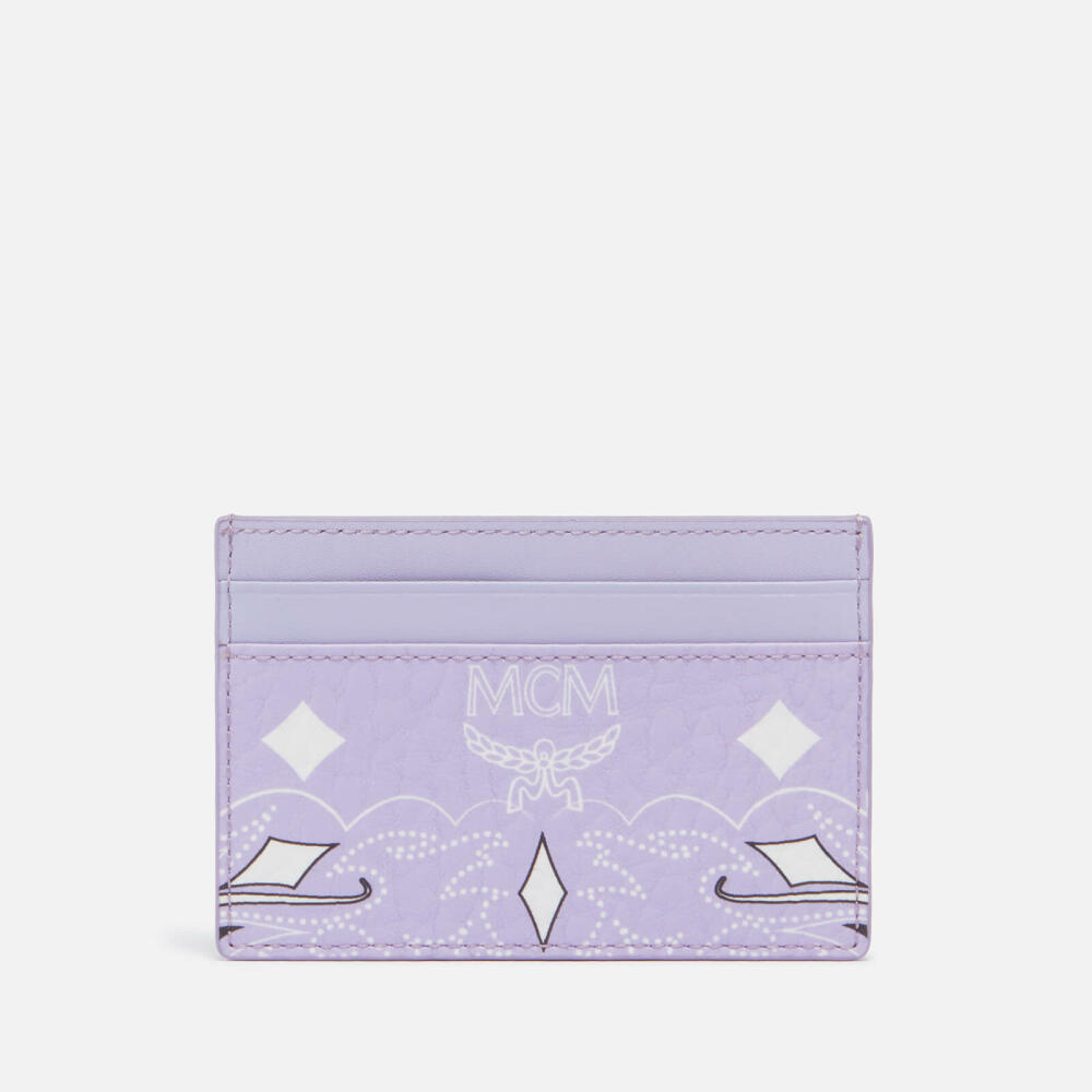 MCM Aren Mini Coated-Canvas Card Case Cover