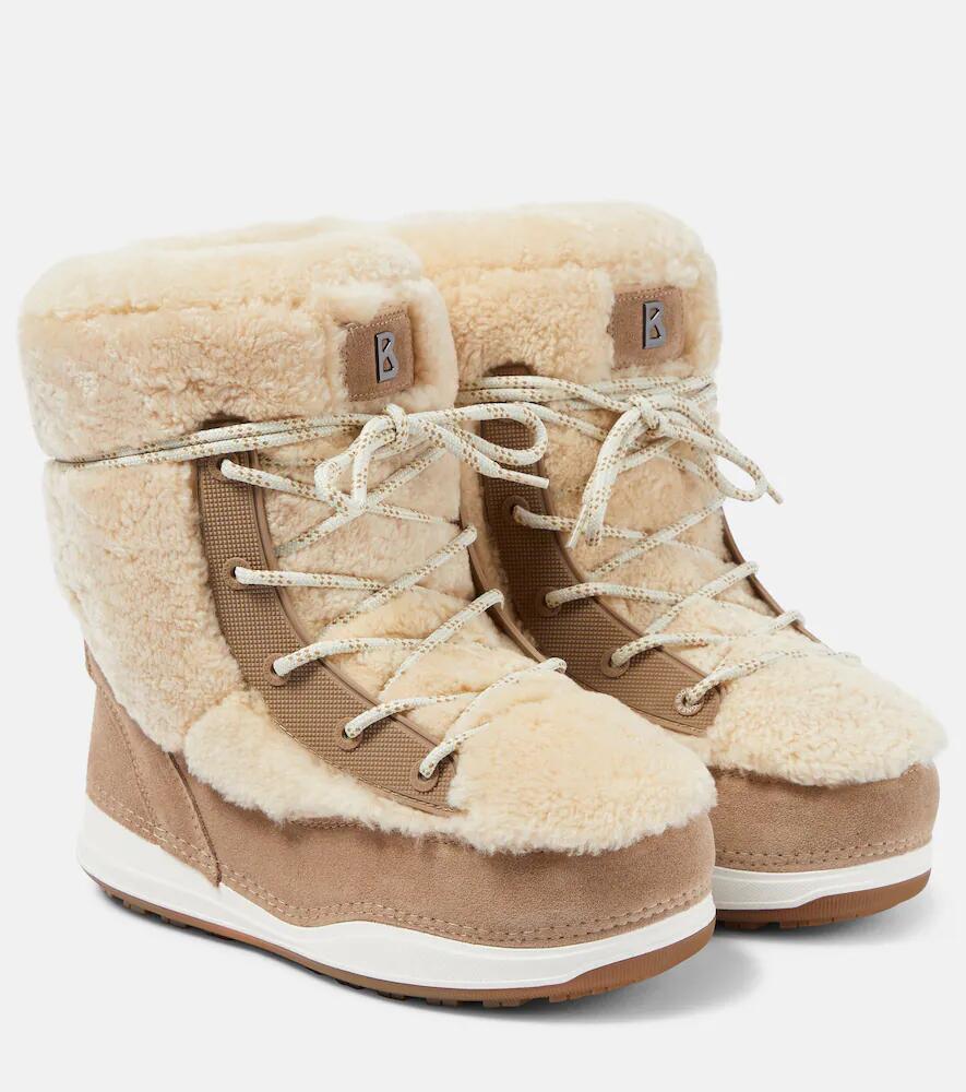 Bogner La Plagne shearling and suede ankle boots Cover