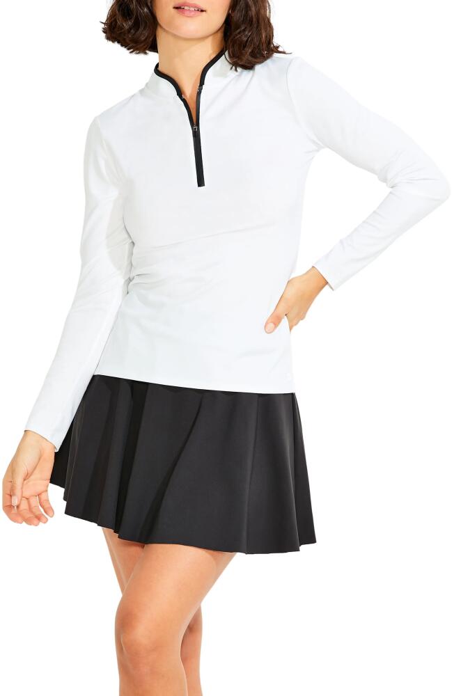 NZ ACTIVE by NIC+ZOE FlowFit Half Zip Pullover in Paper White Cover