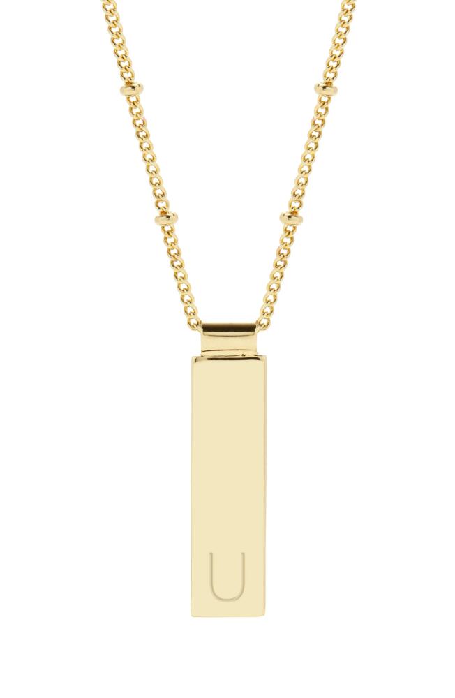 Brook and York Maisie Initial Pendant Necklace in Gold U Cover