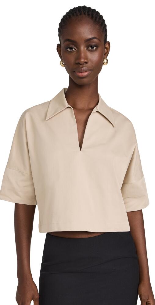 Amanda Uprichard Bryce Top Khaki Cover