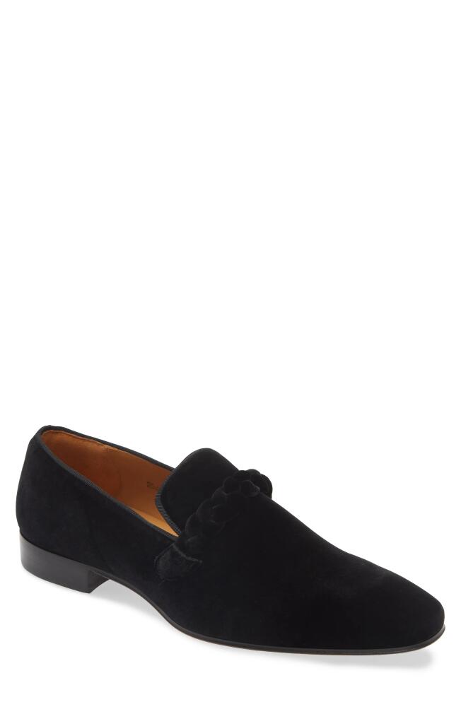 Mezlan Prima Velvet Suede Slip-On Loafer in Black Cover