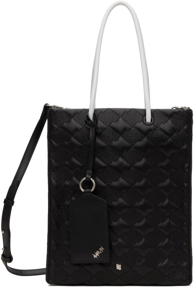 ADER error Black Quilted Shopper Tote Cover