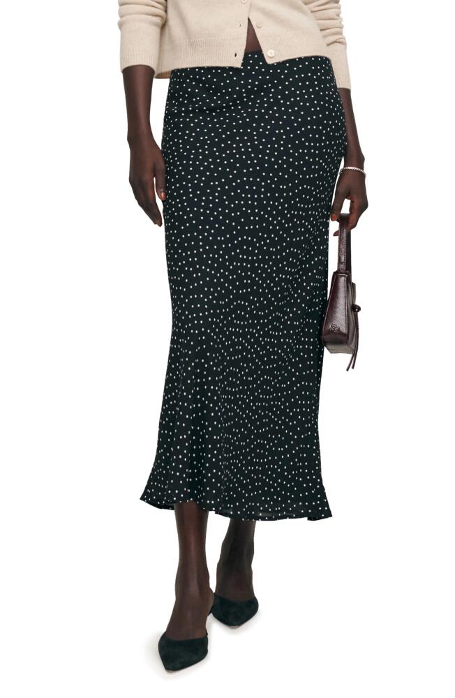 Reformation Layla Dot Maxi Skirt in Selene Cover