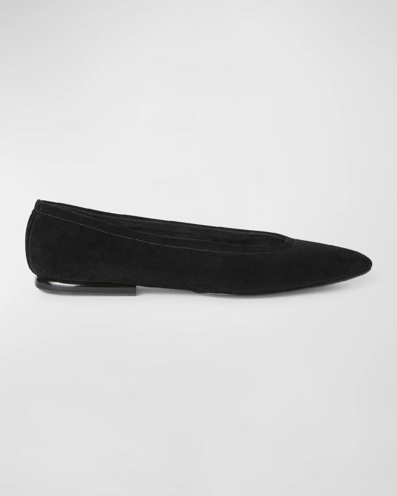 Loro Piana Primula Suede Ballerina Flats Cover