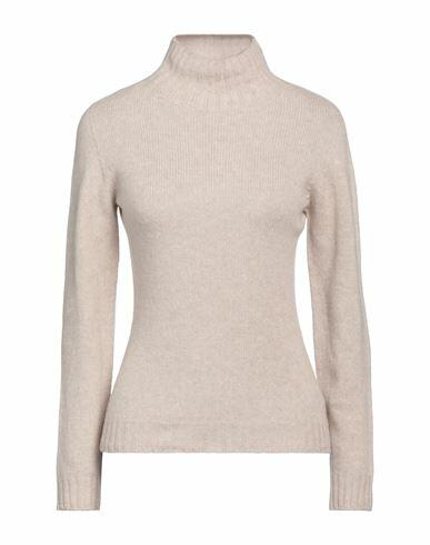 Aragona Woman Turtleneck Beige Wool, Cashmere Cover