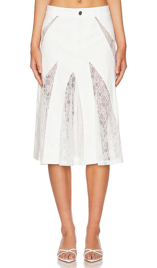 Miaou Anita Skirt in White Cover