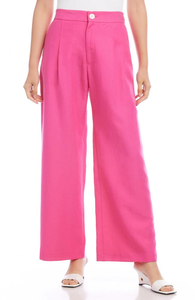 Karen Kane Wide Leg Pants in Pink Cover