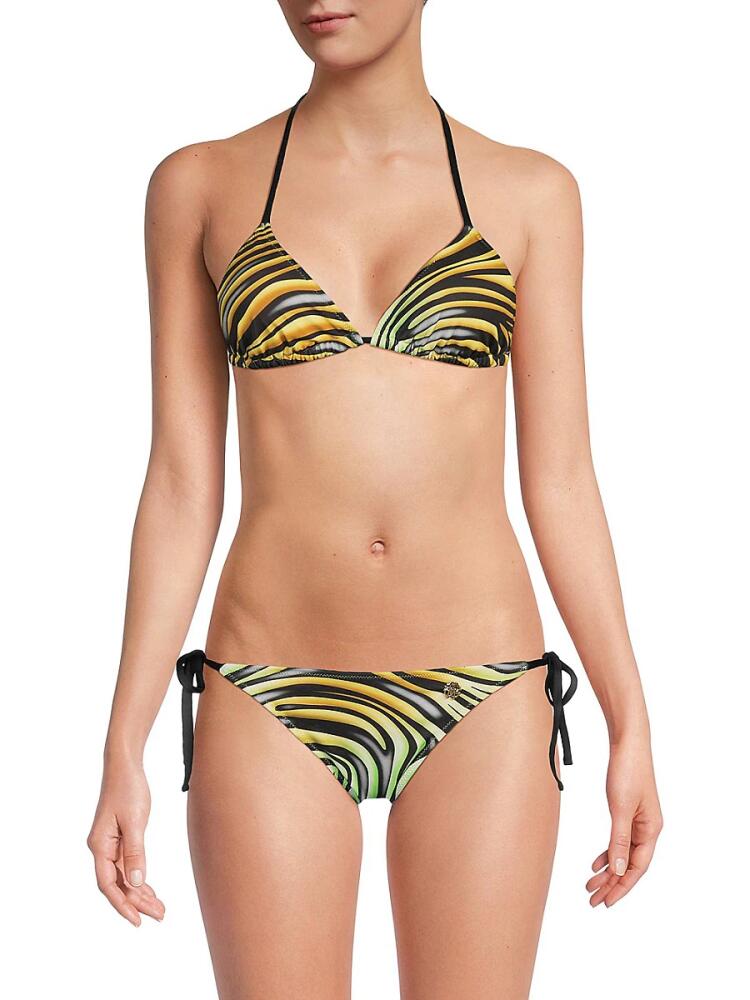 Roberto Cavalli Women's 2-Piece Print Bikini Set - Tiger Cover