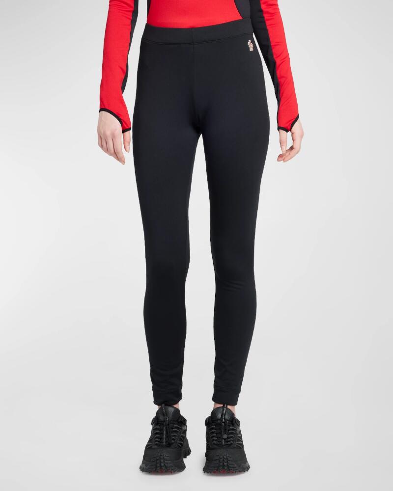 Moncler Grenoble Fitted Leggings with Logo Detail Cover