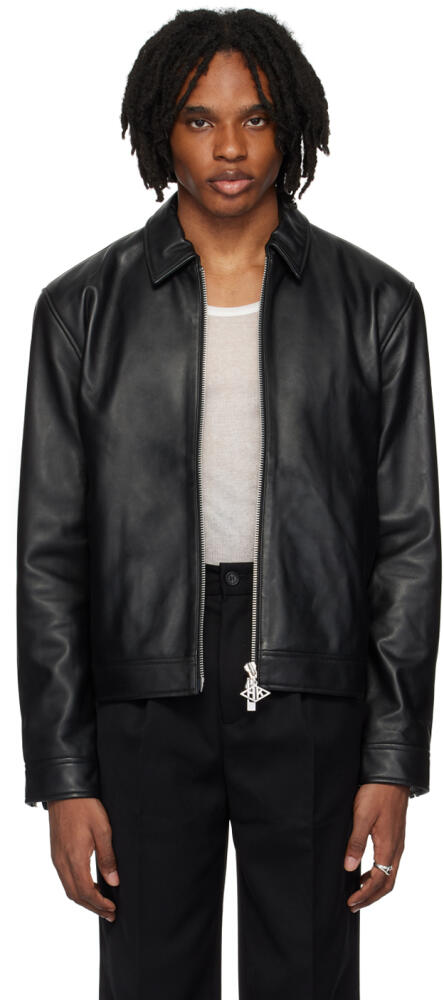 Han Kjobenhavn Black Zip Leather Jacket Cover