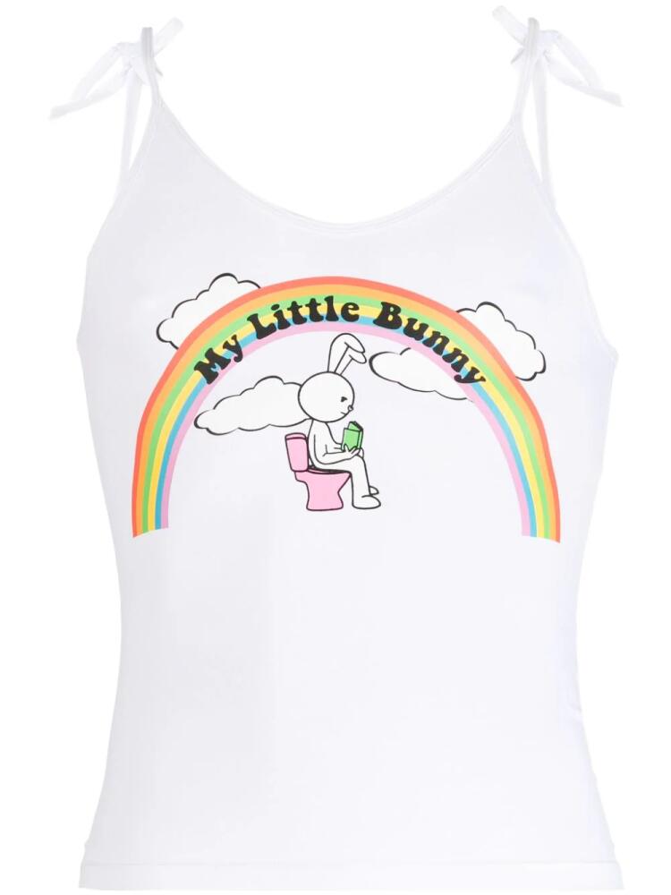 Natasha Zinko My Little Bunny tank top - White Cover