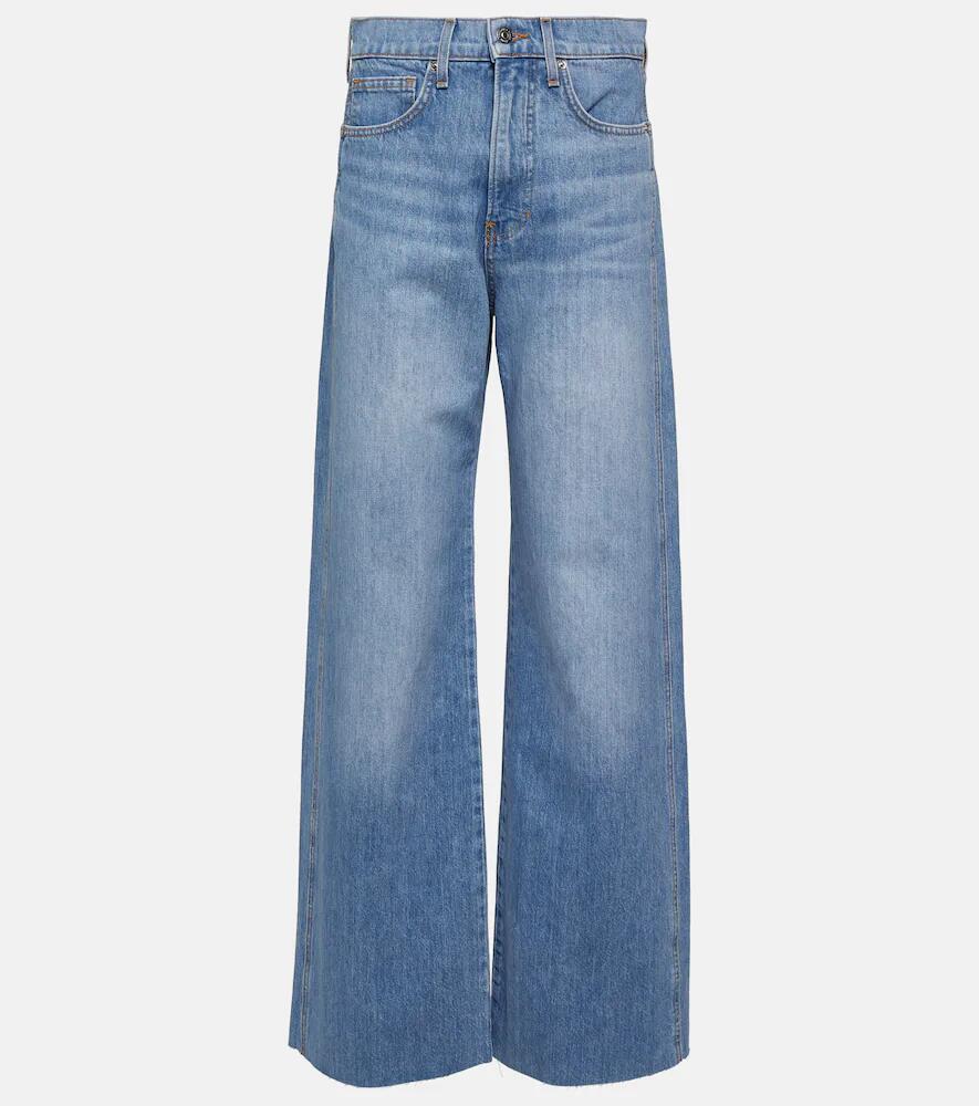 Veronica Beard Taylor high-rise wide-leg jeans Cover