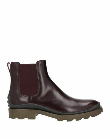 Tod's Man Ankle boots Burgundy Calfskin Cover