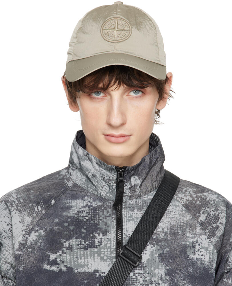 Stone Island Khaki Logo Baseball Cap Cover