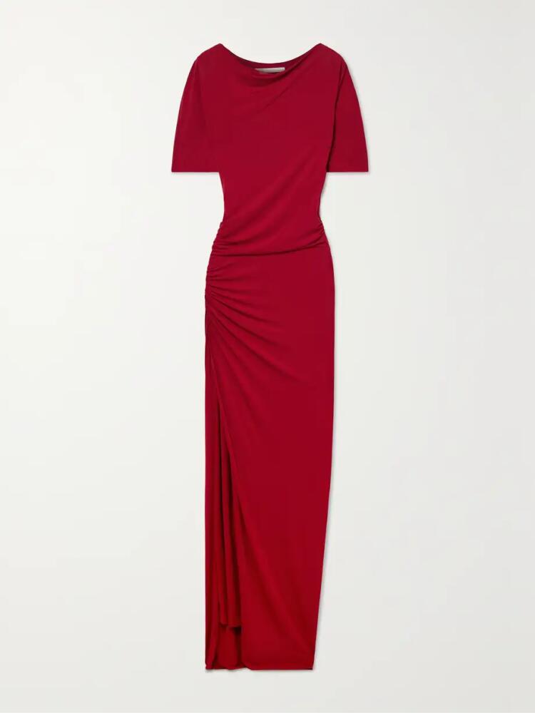 Jason Wu Collection - Ruched Stretch-jersey Maxi Dress - Red Cover