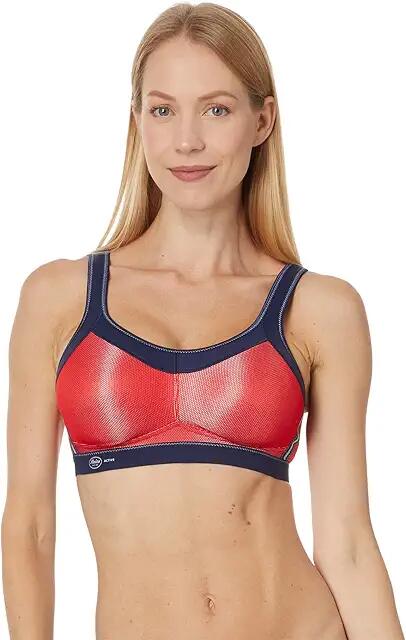 Anita Momentum Soft Cup Sports Bra 5529 (Red/Blue Iris) Women's Bra Cover