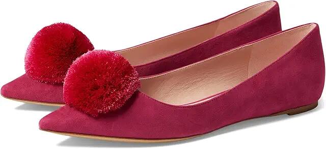 Kate Spade New York Amour Pom Flat (Plum Liquor) Women's Shoes Cover