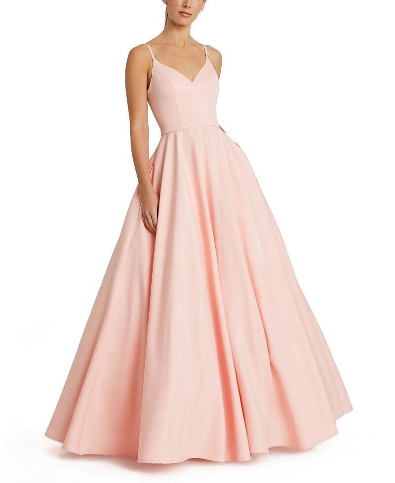 Mac Duggal Classic A-Line V-Neck Ballgown Cover