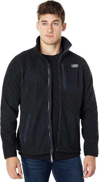 L.L.Bean Mountain Classic Windproof Fleece Jacket (Black) Men's Clothing Cover