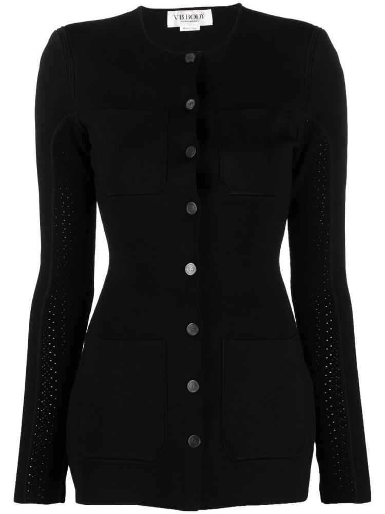 Victoria Beckham round-neck cardigan - Black Cover