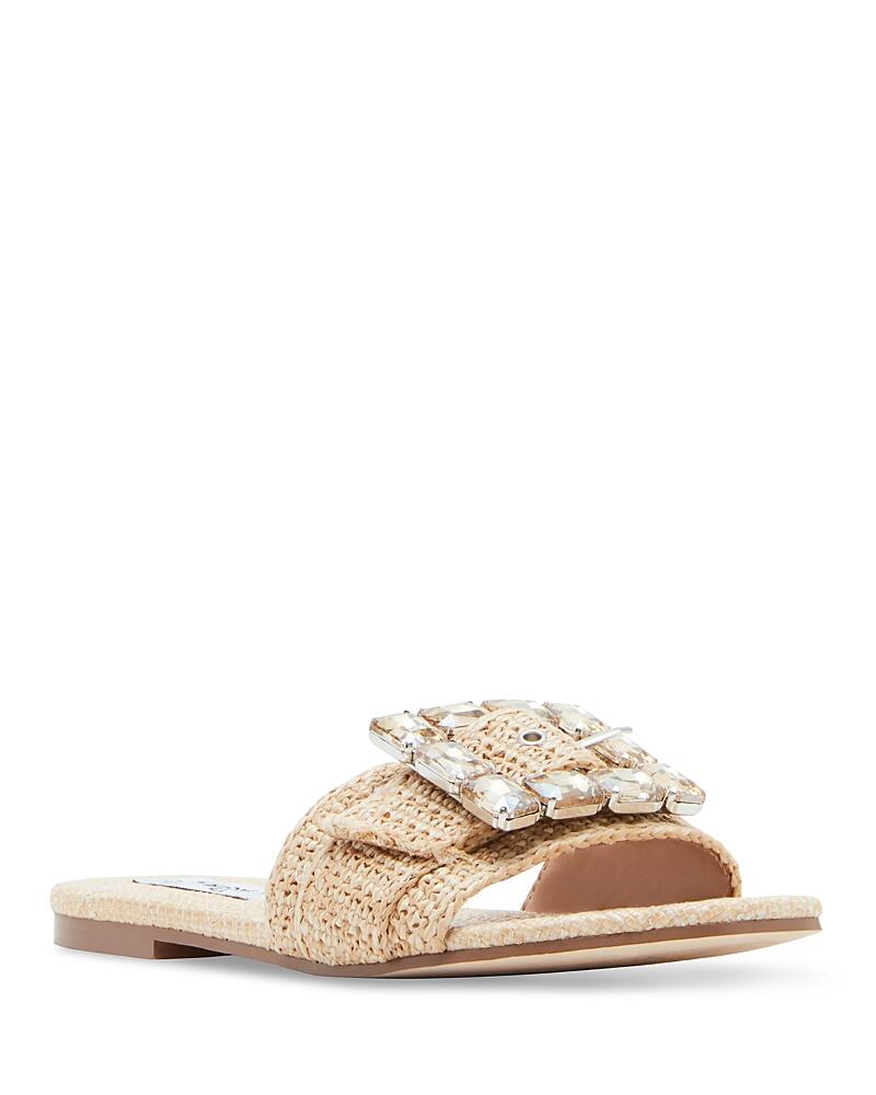 Steve Madden Women's Marika Crystal Buckle Slide Sandals Cover