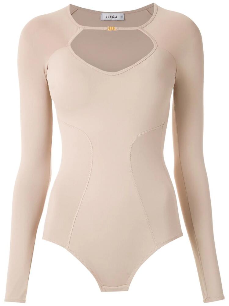 Amir Slama long sleeved bodysuit - Neutrals Cover