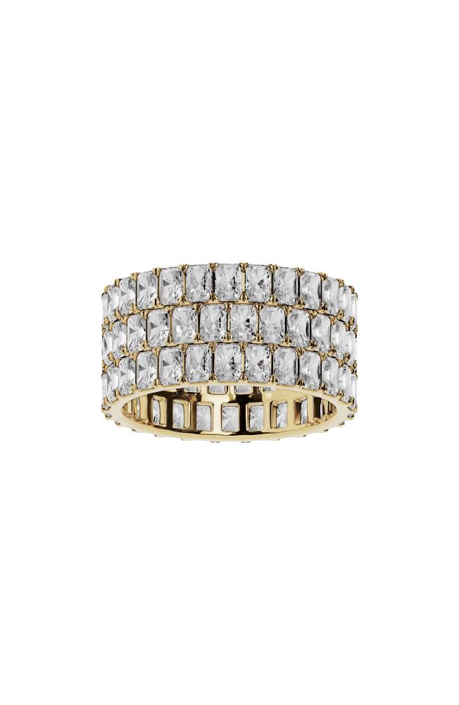 Jennifer Fisher 18K Gold Lab Created Diamond Eternity Ring - 6.29 ctw in 18K Yellow Gold Cover