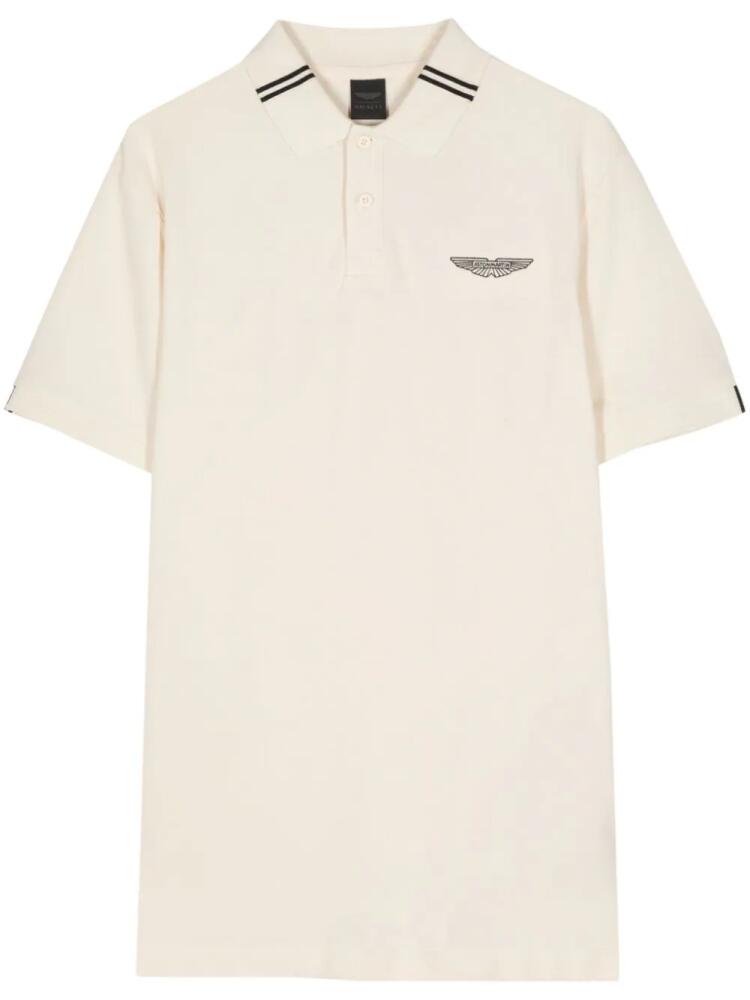 Hackett Aston Martin logo polo shirt - Neutrals Cover