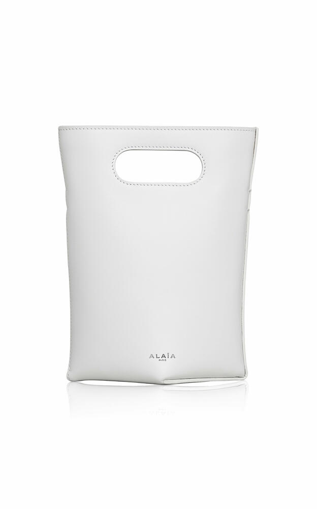 ALAA - Folded Small Leather Tote - White Cover