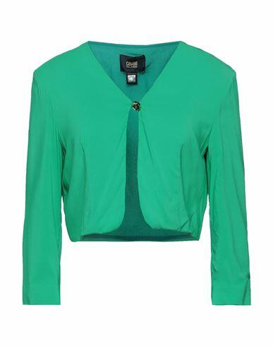 Cavalli Class Woman Blazer Light green Viscose, Elastane Cover