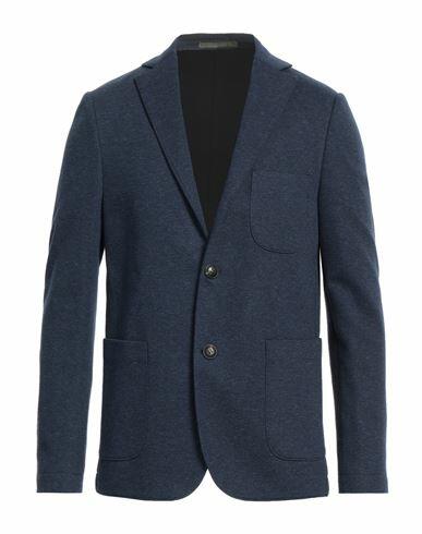 Pal Zileri Man Blazer Navy blue Cotton, Polyamide Cover