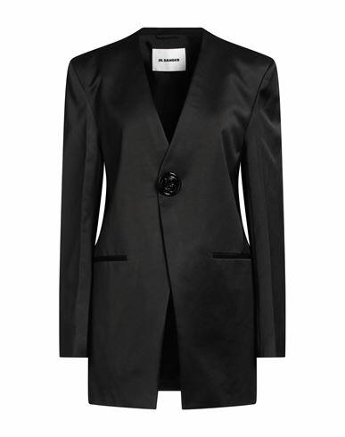 Jil Sander Woman Blazer Black Cotton Cover