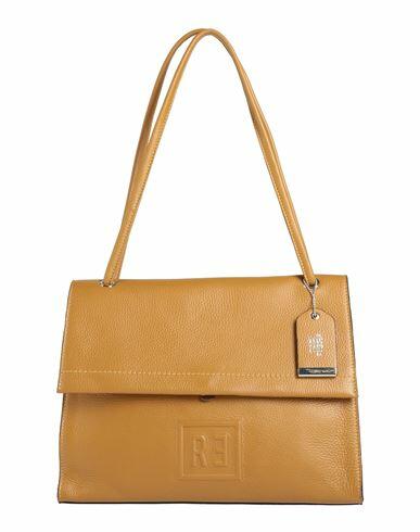 Rǝbelle Woman Shoulder bag Camel Cow leather Cover