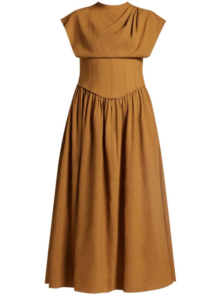 CHATS BY C.DAM Anatola dress - Brown Cover