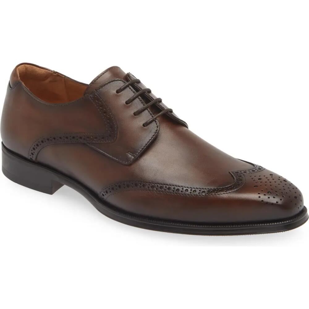 Mezlan Tasso Brogue Derby in Chestnut Cover