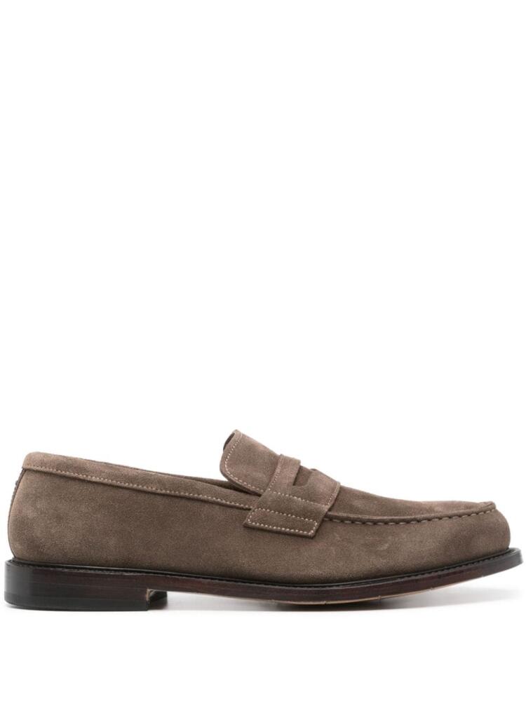 Premiata suede moccasin loafers - Brown Cover